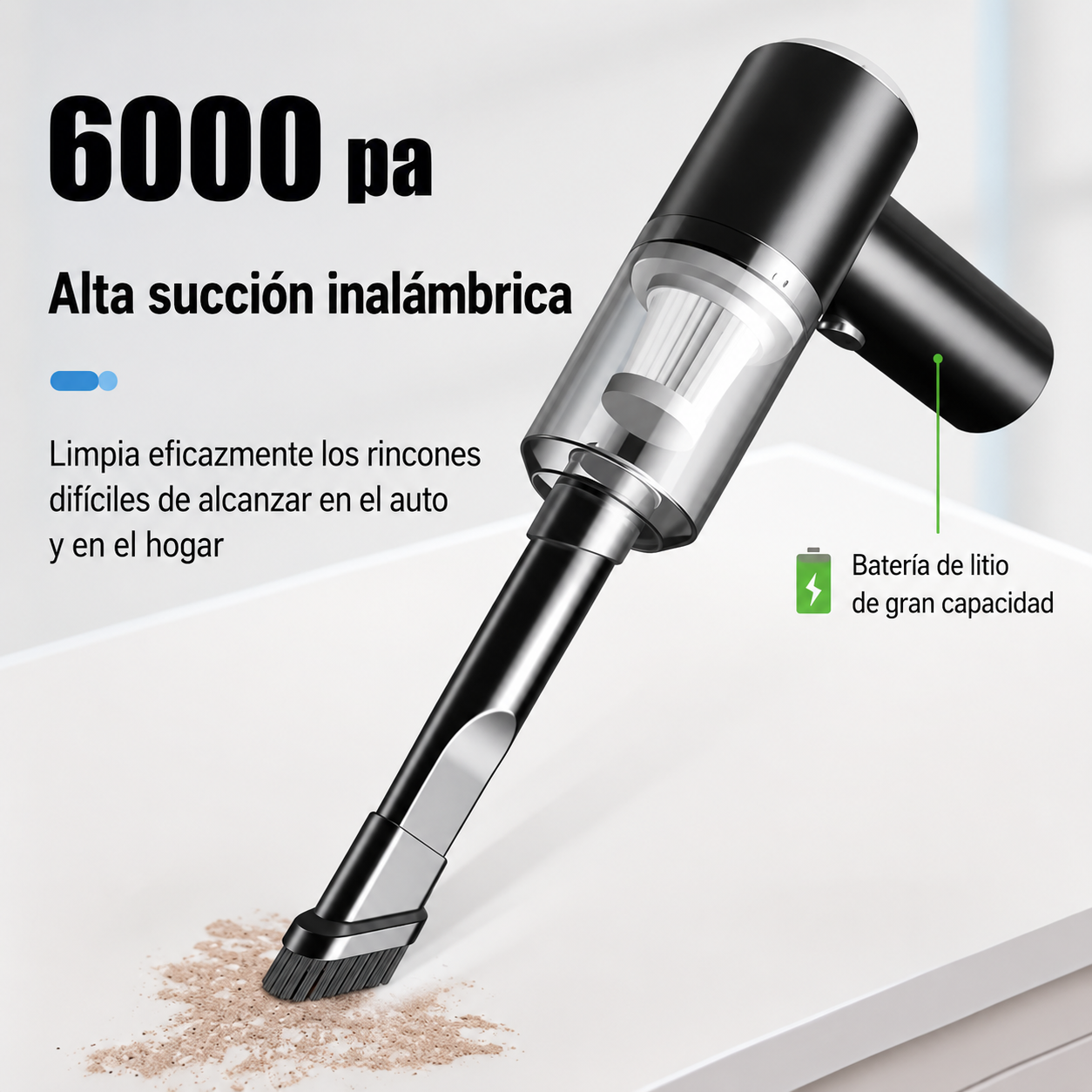 Mini Aspiradora Portátil Recargable Auto